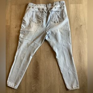 Wax Jean High-Rise Faded Light Blue Denim Jeans